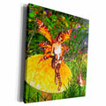 3dRose Pretty Forest Fairy On Mushroom/Toadstool With... - Museum Grade Canvas Wrap (cw_23207)