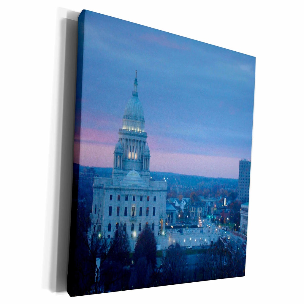 3dRose Ann Euell Providence RI - Sunset - Museum Grade Canvas Wrap (cw_23245)
