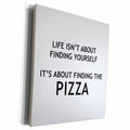 3dRose LIFE ISNT ABOUT FINDING YOURSELF ITS ABOUT FINDING... - Museum Grade Canvas Wrap (cw_232846)
