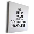 3dRose Keep Calm and Let the Councillor Handle it. fun funny... - Museum Grade Canvas Wrap (cw_233133)