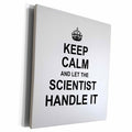 3dRose Keep Calm and Let the Scientist Handle it. fun funny... - Museum Grade Canvas Wrap (cw_233141)