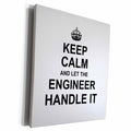 3dRose Keep Calm and Let the Engineer Handle it - fun funny... - Museum Grade Canvas Wrap (cw_233151)