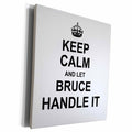 3dRose Keep Calm and Let Bruce Handle it - funny personal... - Museum Grade Canvas Wrap (cw_233203)