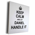 3dRose Keep Calm and Let Daniel Handle it - funny personal... - Museum Grade Canvas Wrap (cw_233228)