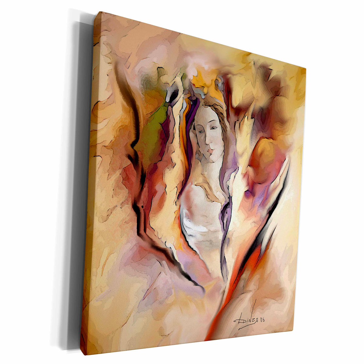 3dRose Digital Artwork Design - Madonna - Museum Grade Canvas Wrap (cw_2336)