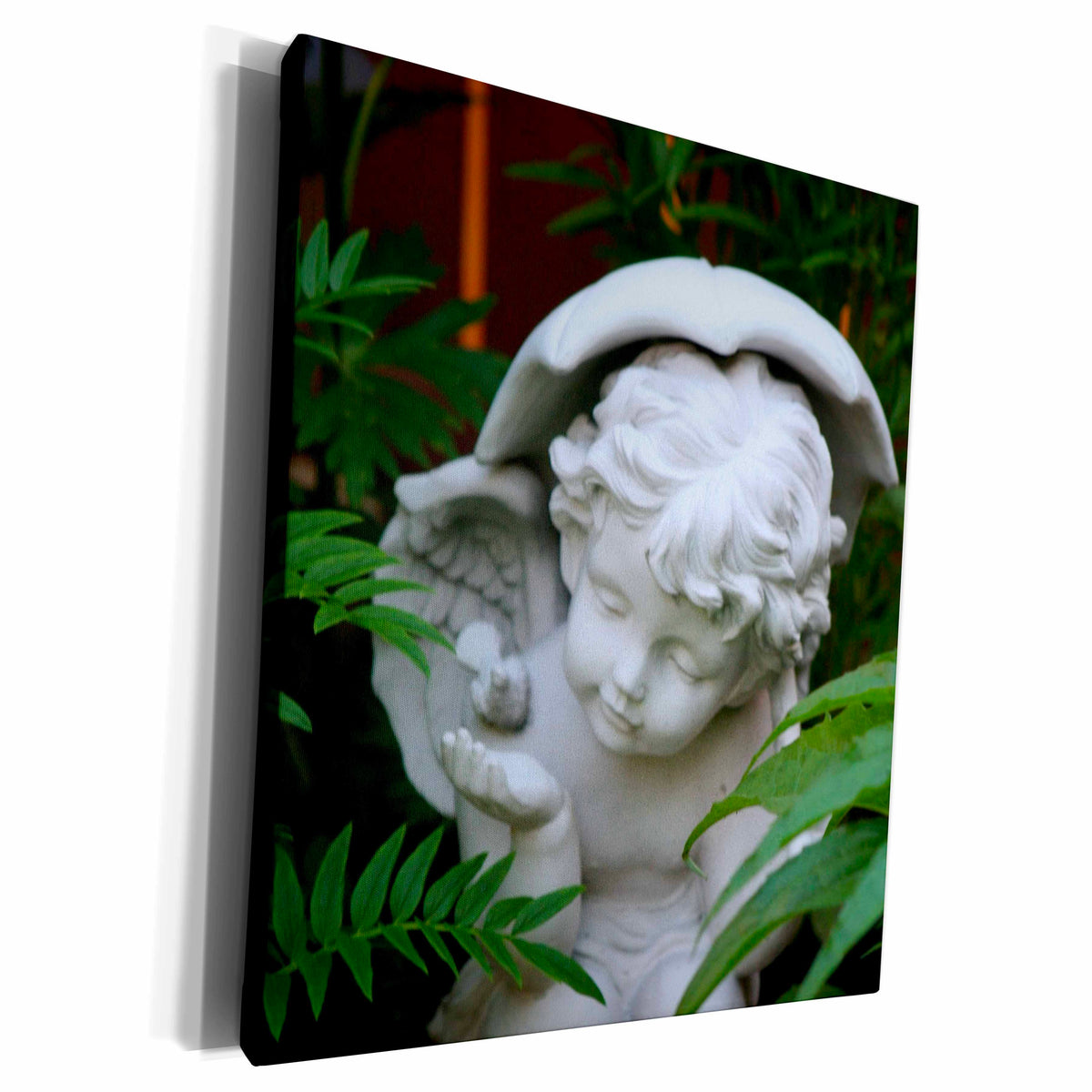 3dRose SmudgeArt All Things Christmas - Angel - Museum Grade Canvas Wrap (cw_23402)