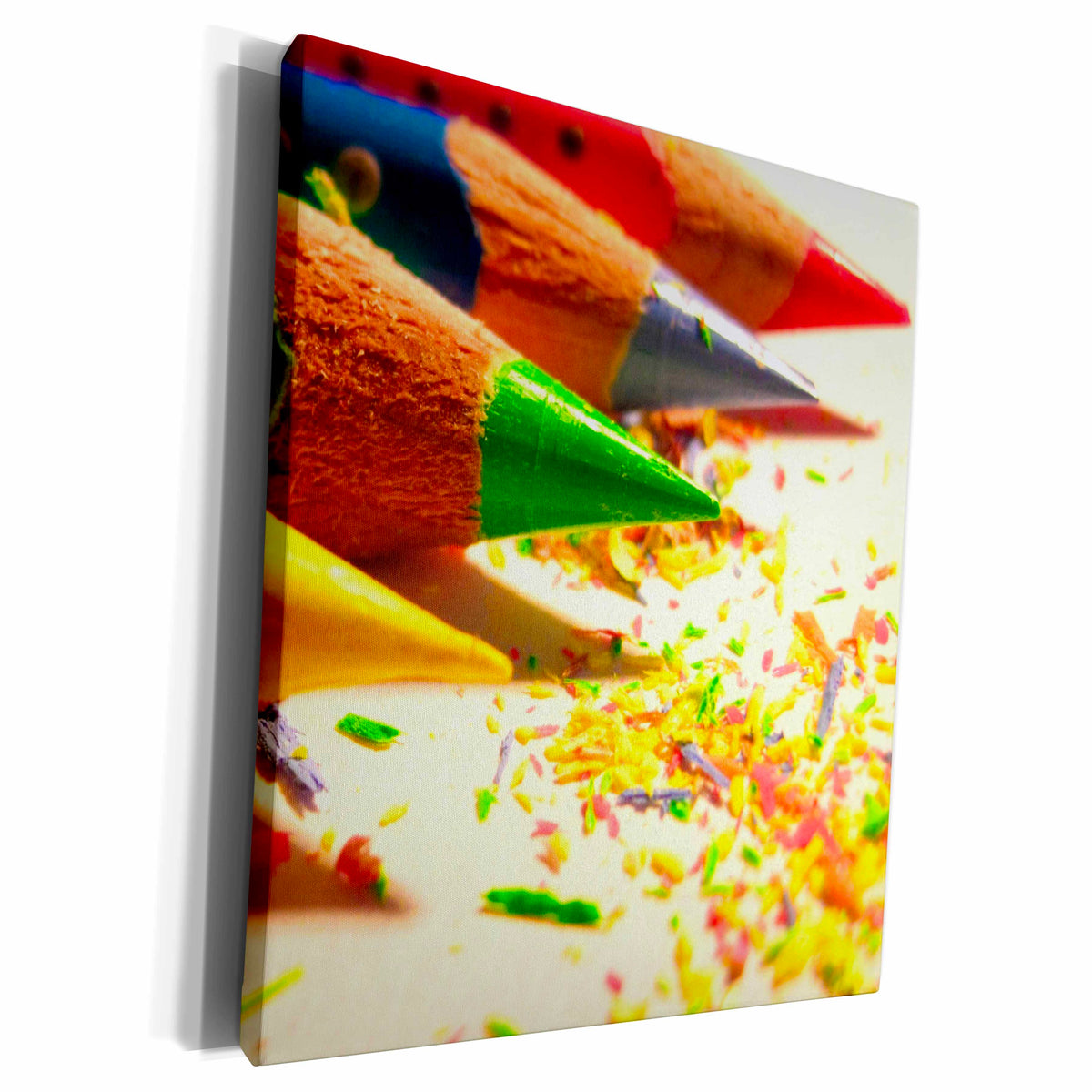 3dRose TNMGraphics School - Colored Pencils - Museum Grade Canvas Wrap (cw_23423)