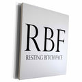 3dRose RBF RESTING BITCH FACE - Museum Grade Canvas Wrap (cw_234649)