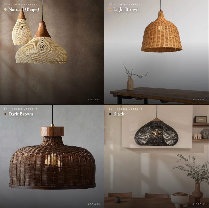 Artisan Seashell Seagrass Pendant – Sculptural Coastal Hanging Lamp
