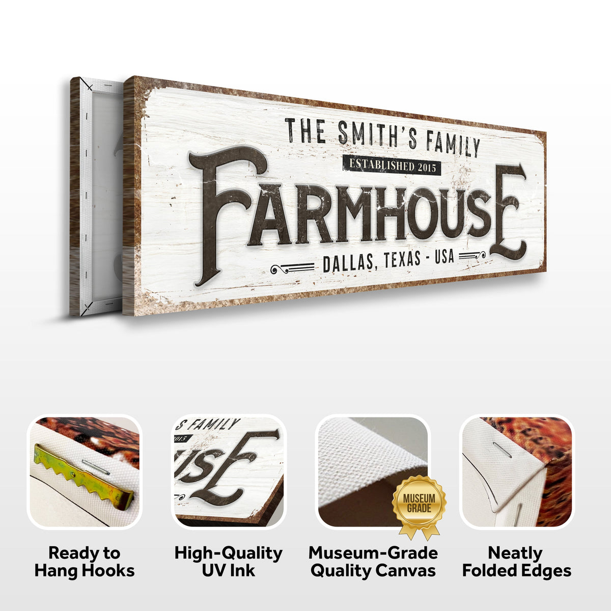 Custom Vintage Rust Farmhouse Sign II
