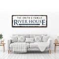 Family River House Arrow Sign