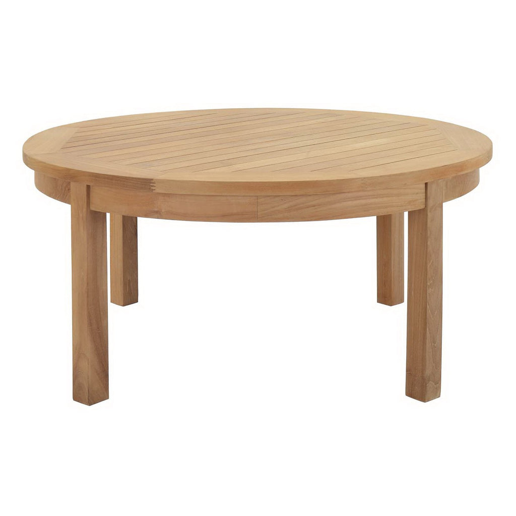 Marina 3 Piece Outdoor Patio Teak Set by Modway - Natural Gray / Natural Navy / Natural White (EEI-1475)
