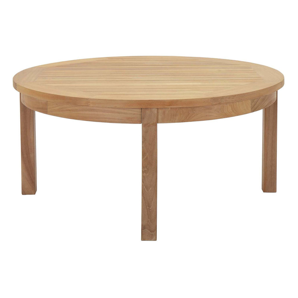 Marina 3 Piece Outdoor Patio Teak Set by Modway - Natural Gray / Natural Navy / Natural White (EEI-1475)