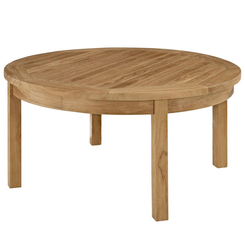Marina 3 Piece Outdoor Patio Teak Set by Modway - Natural Gray / Natural Navy / Natural White (EEI-1475)
