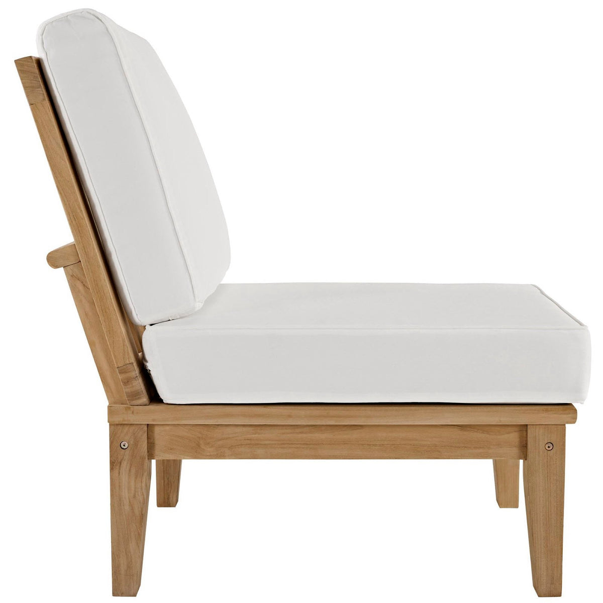 Marina 8 Piece Outdoor Patio Teak Set by Modway - Natural Gray / Natural Navy / Natural White (EEI-1817)