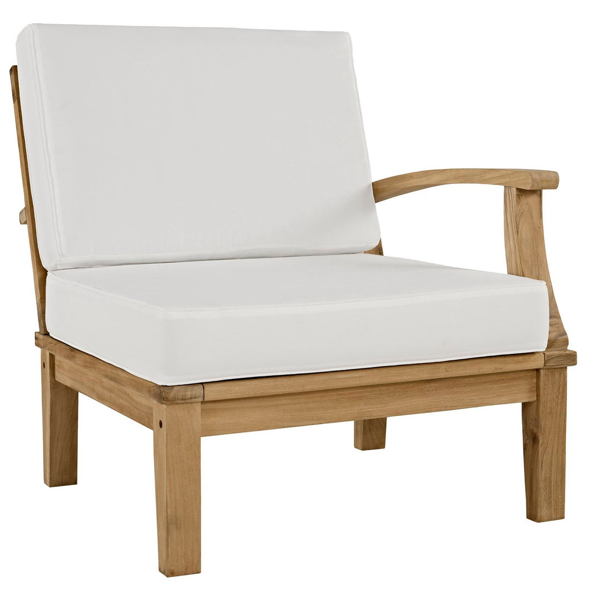 Marina 8 Piece Outdoor Patio Teak Set by Modway - Natural Gray / Natural Navy / Natural White (EEI-1817)