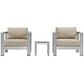 Shore 3 Piece Outdoor Patio Aluminum Set by Modway - EEI-2599