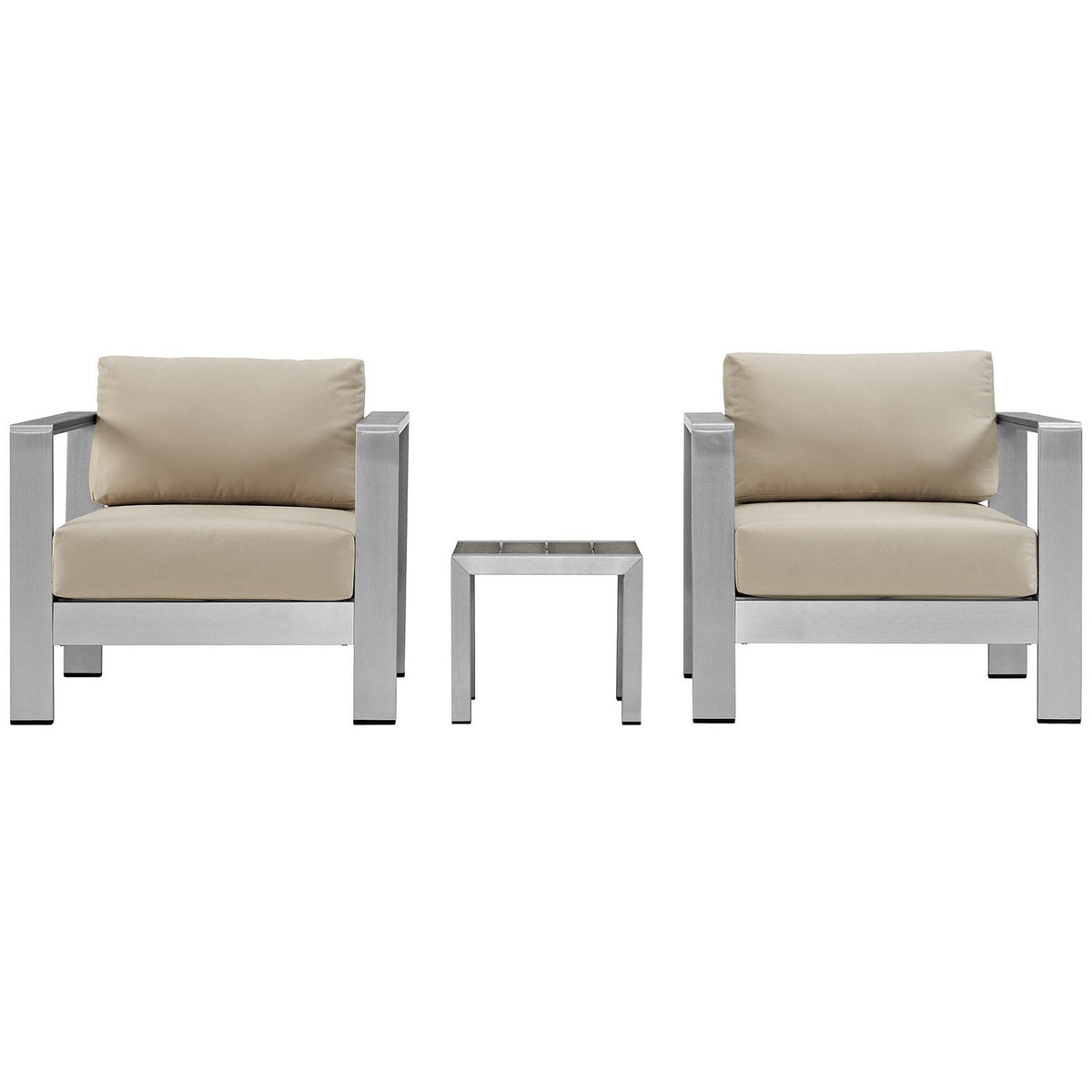 Shore 3 Piece Outdoor Patio Aluminum Set by Modway - EEI-2599