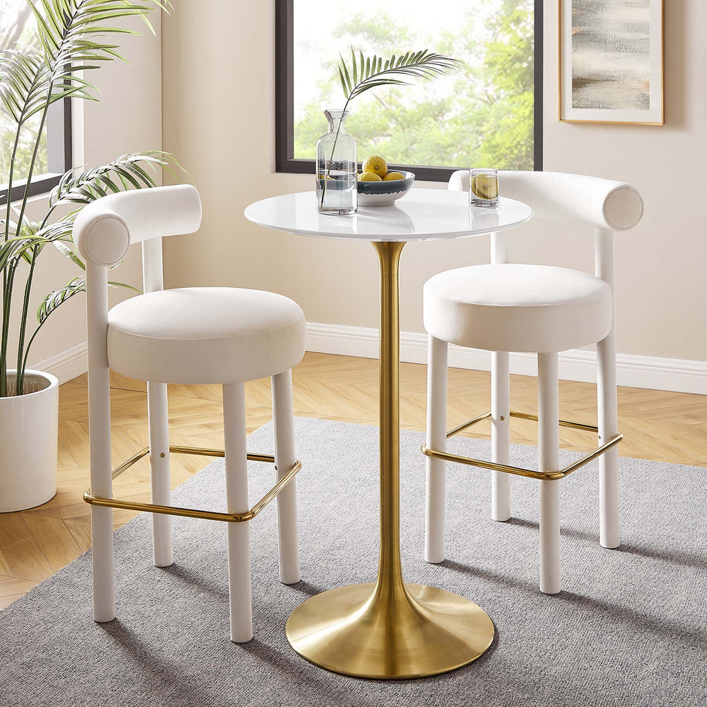 Lippa 28" Round Wood Bar Table by Modway - EEI-3262