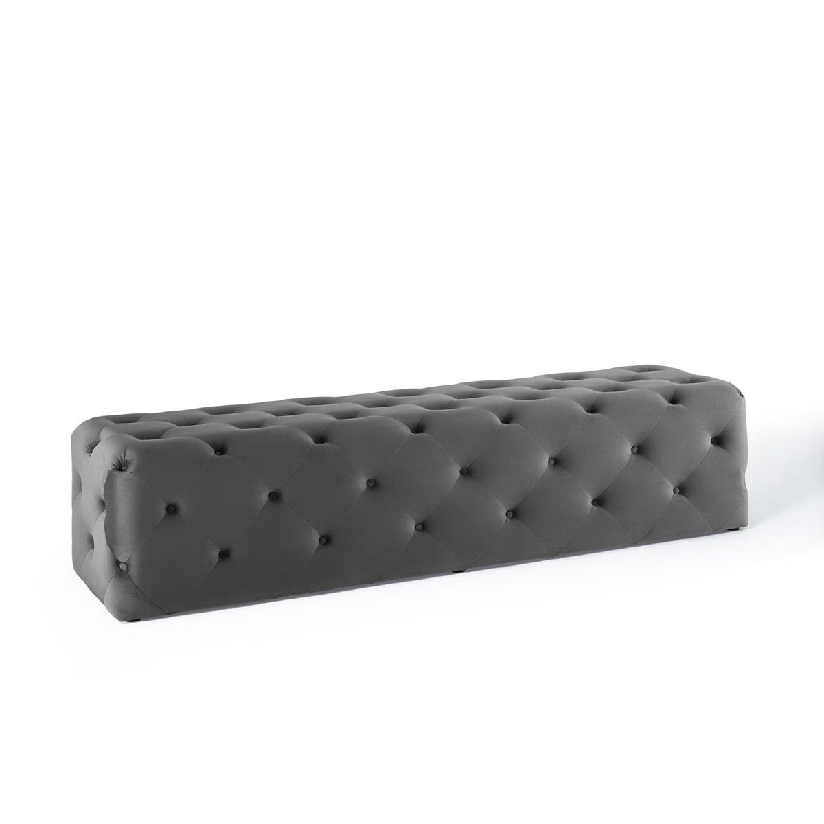 Amour 72" Tufted Button Entryway Performance Velvet Bench by Modway
