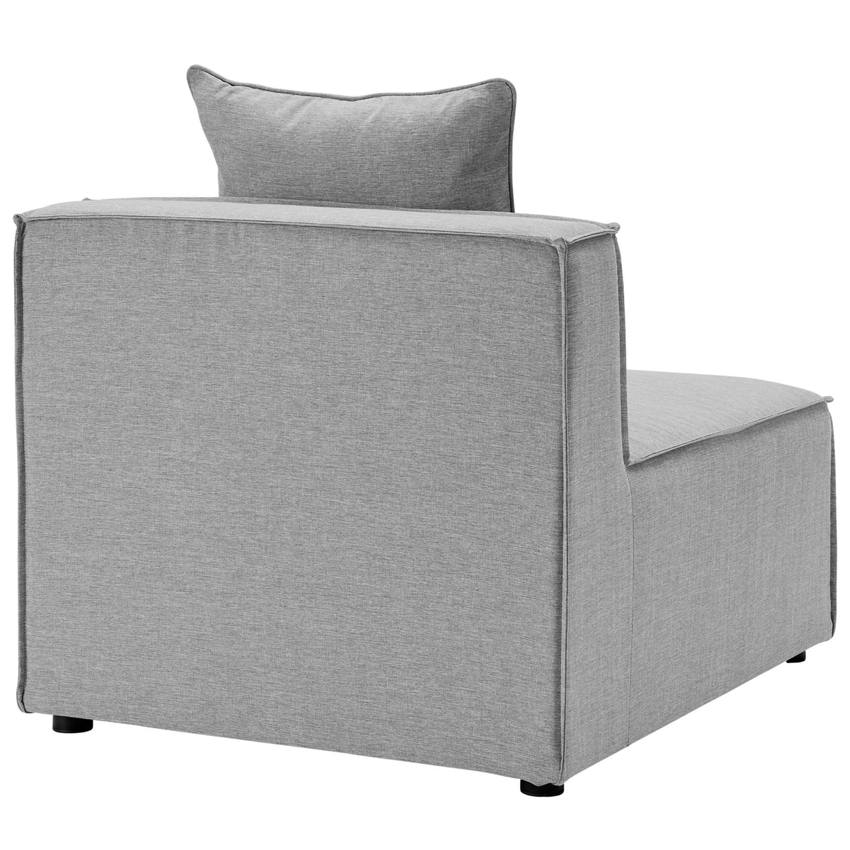 Saybrook Outdoor Patio Upholstered Sectional Sofa Armless Chair