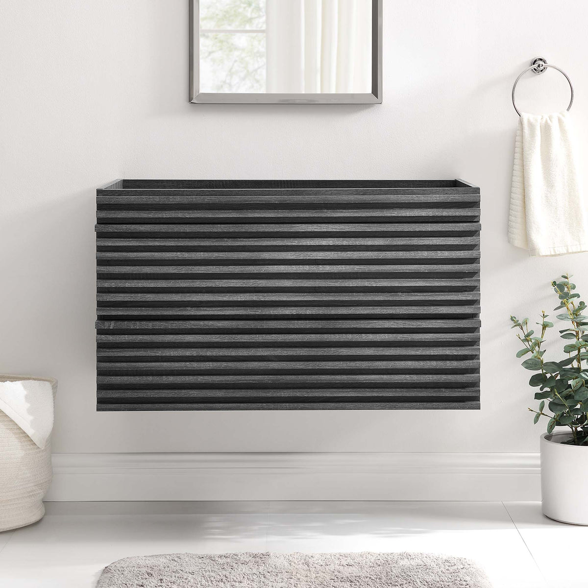 Render Wall-Mount Bathroom Vanity Cabinet by Modway