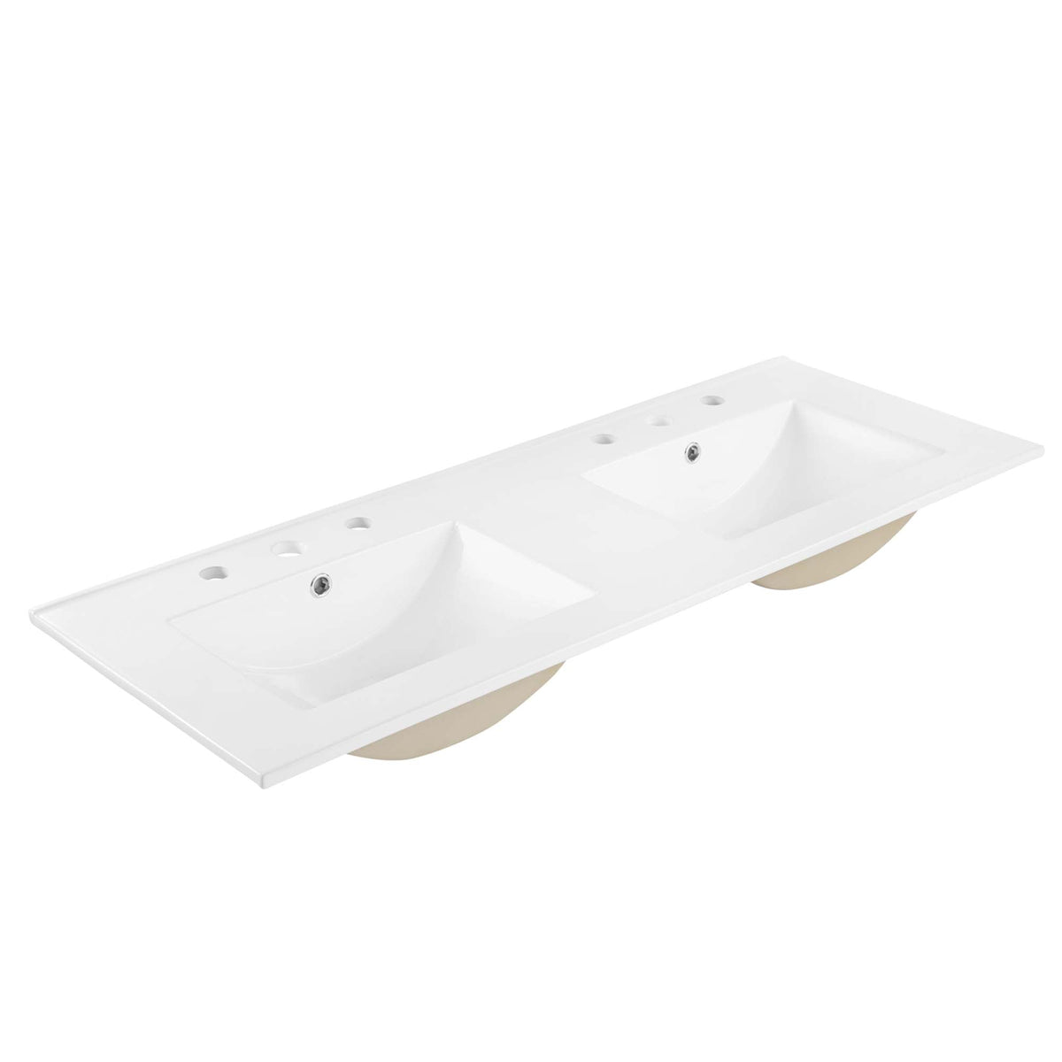 Cayman Double Basin Bathroom Sink by Modway