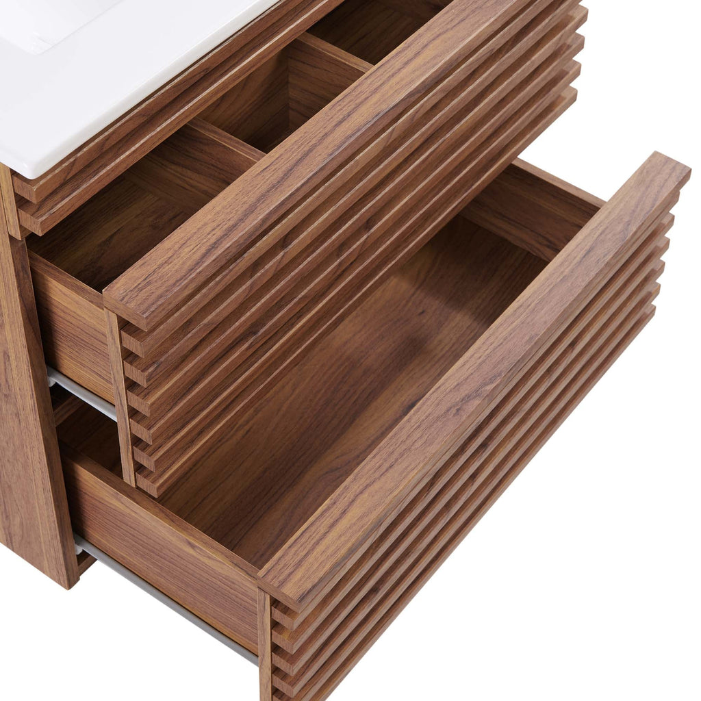 Render Wall-Mount Bathroom Vanity by Modway