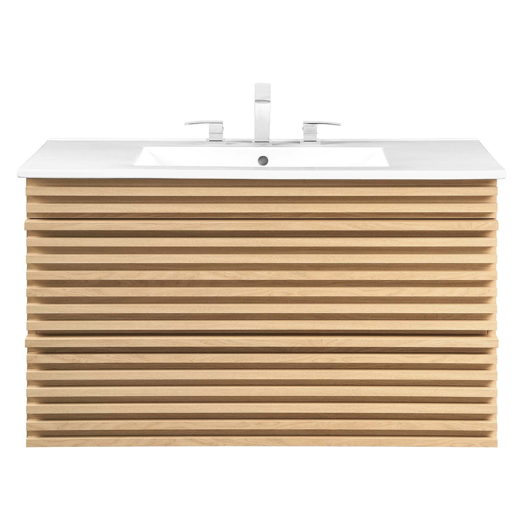 Render Wall-Mount Bathroom Vanity by Modway