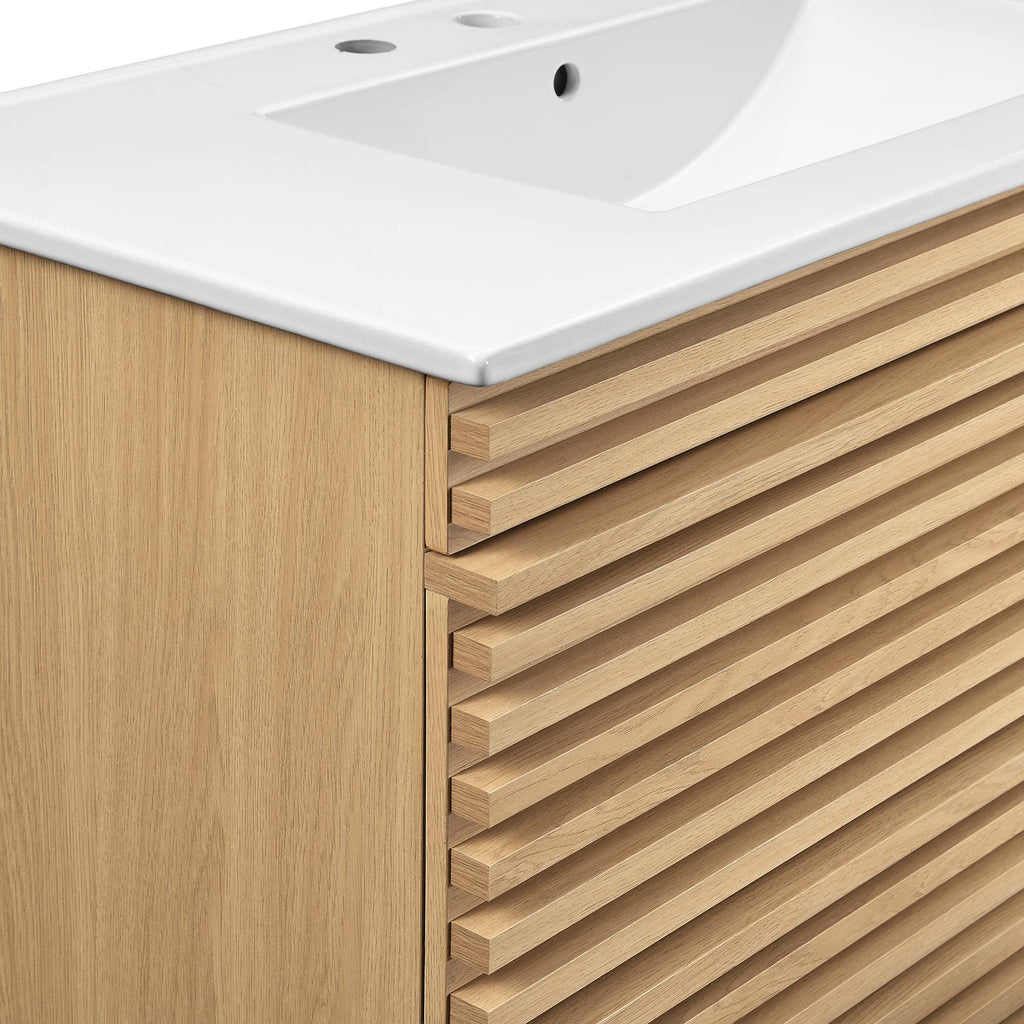 Render Wall-Mount Bathroom Vanity by Modway