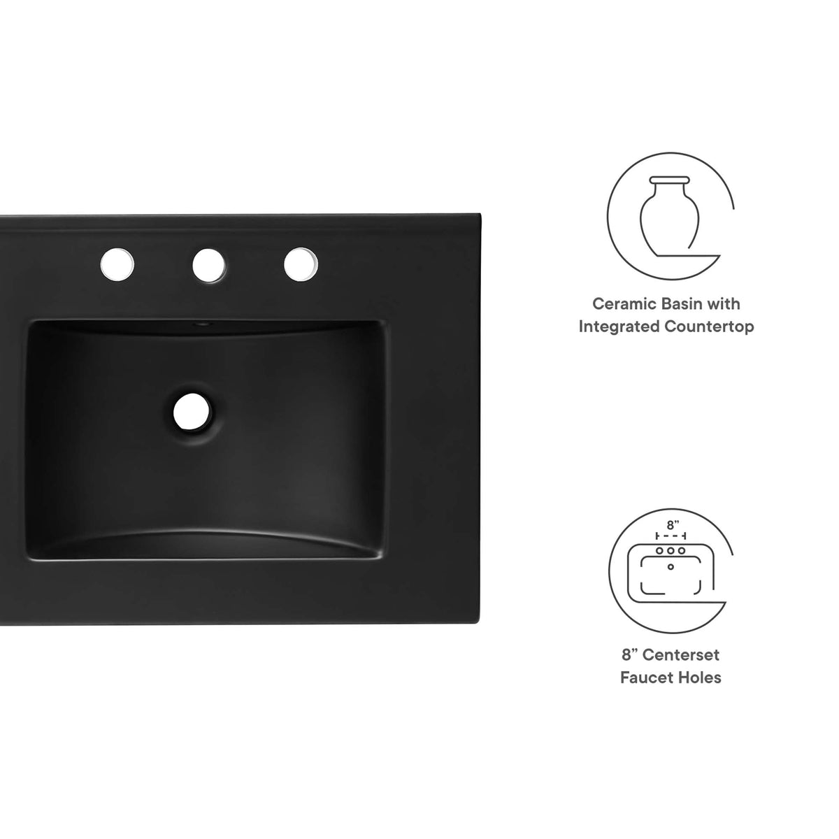 Cayman Double Basin Bathroom Sink by Modway