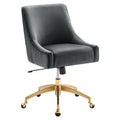 Discern Performance Velvet Office Chair by Modway - Gray / Pink / White