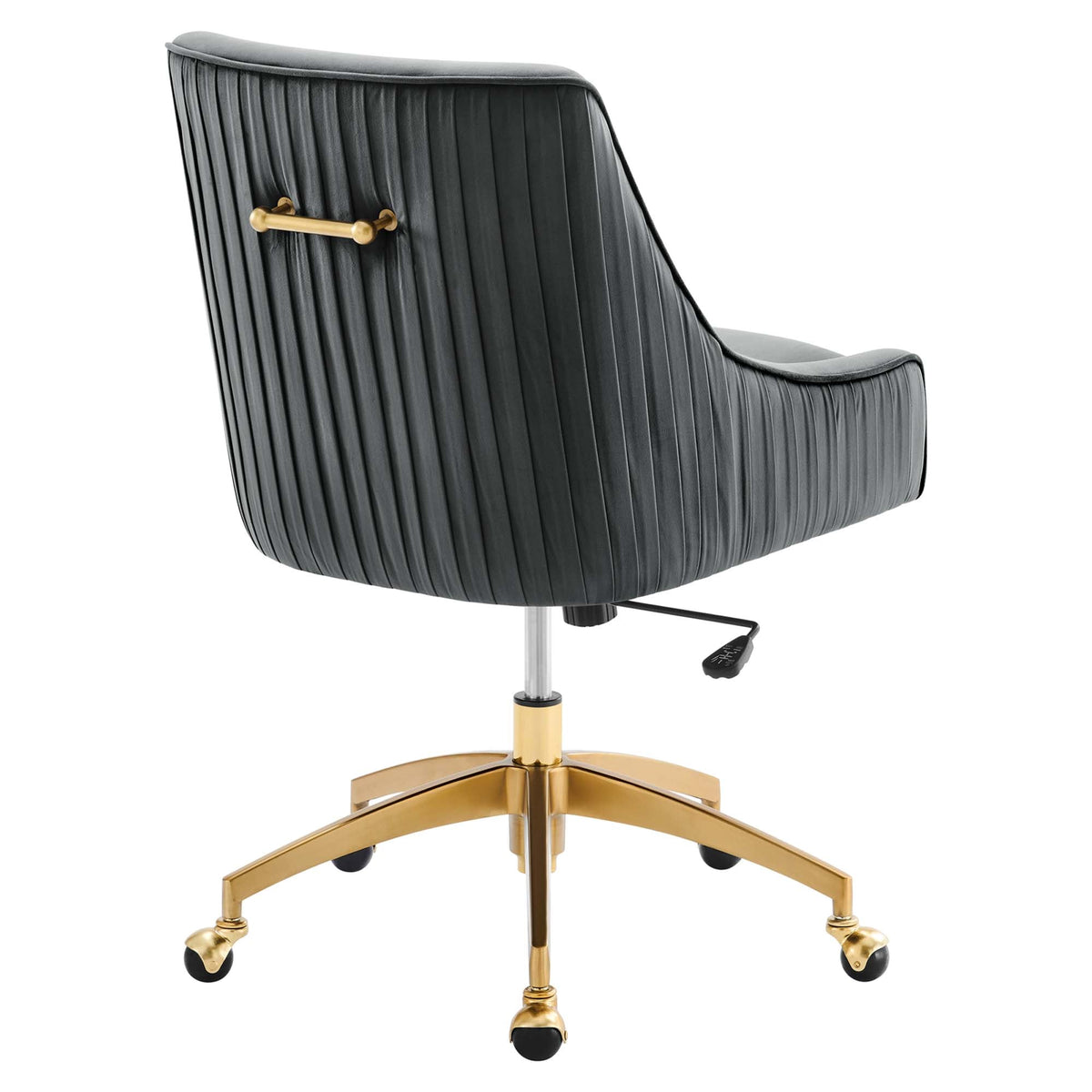 Discern Performance Velvet Office Chair by Modway - Gray / Pink / White