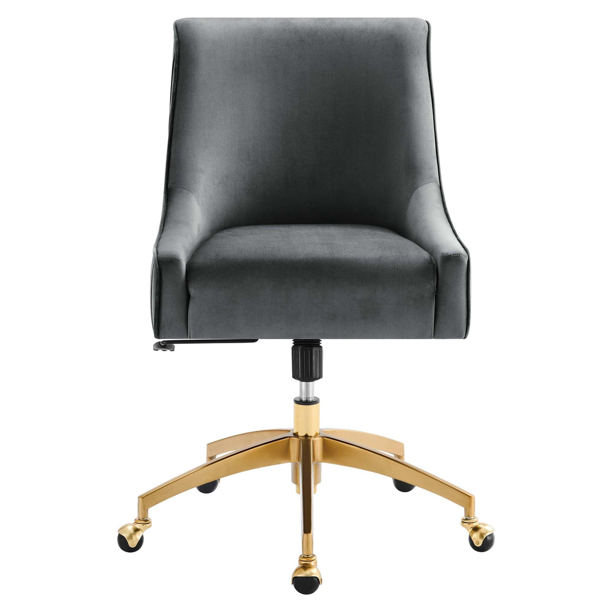 Discern Performance Velvet Office Chair by Modway - Gray / Pink / White
