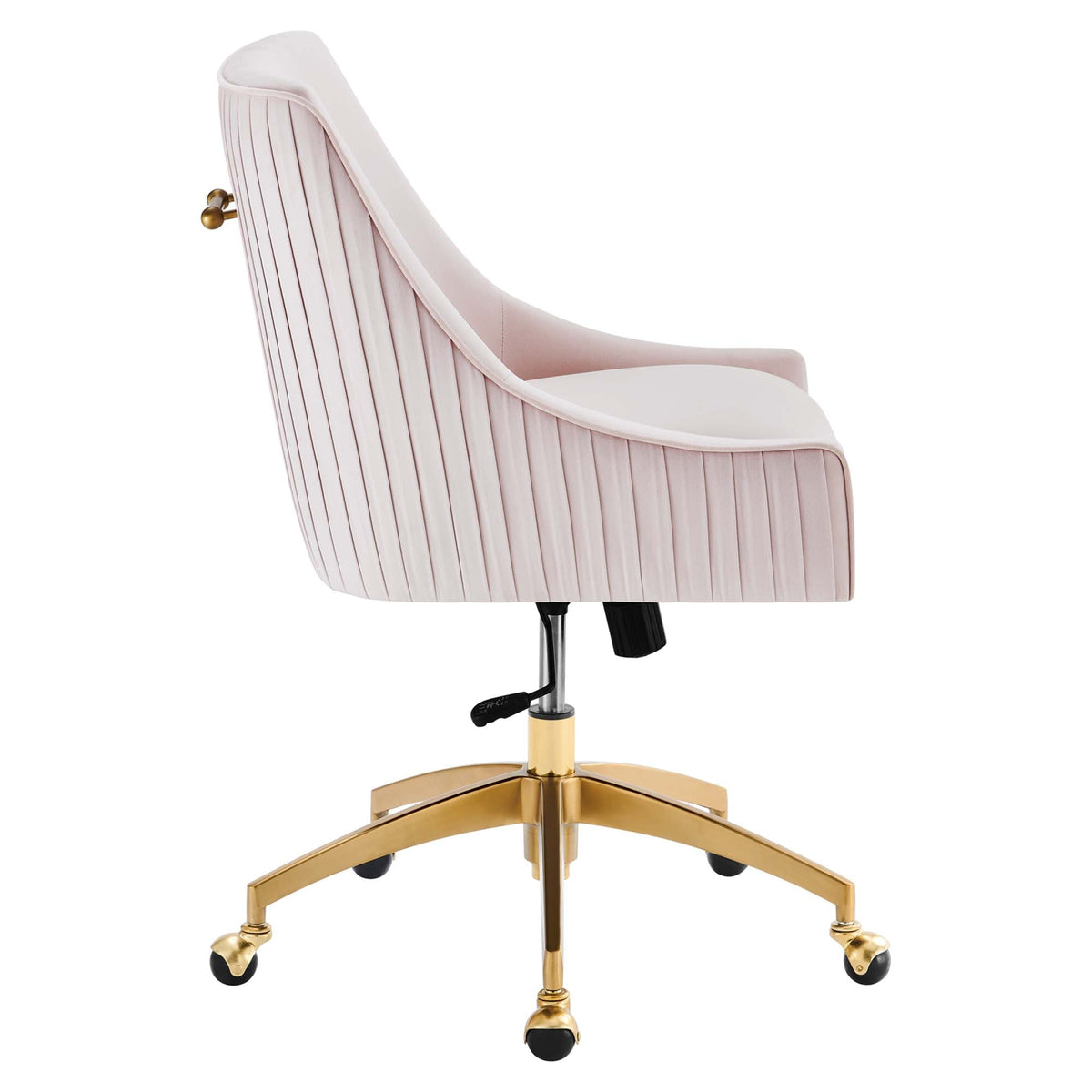 Discern Performance Velvet Office Chair by Modway - Gray / Pink / White