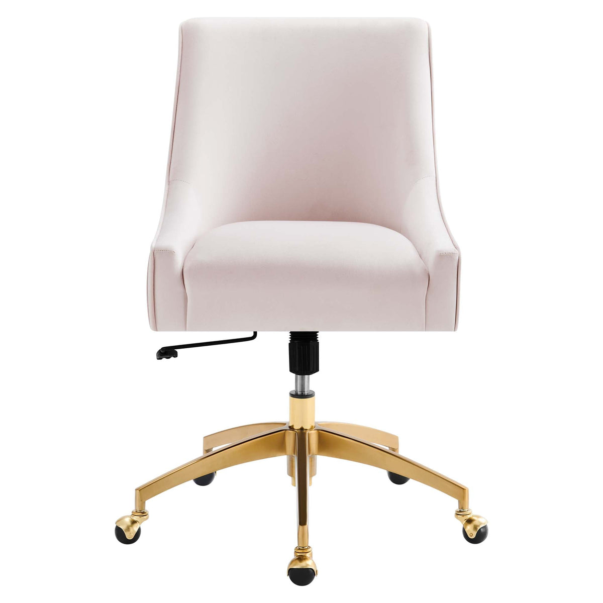 Discern Performance Velvet Office Chair by Modway - Gray / Pink / White