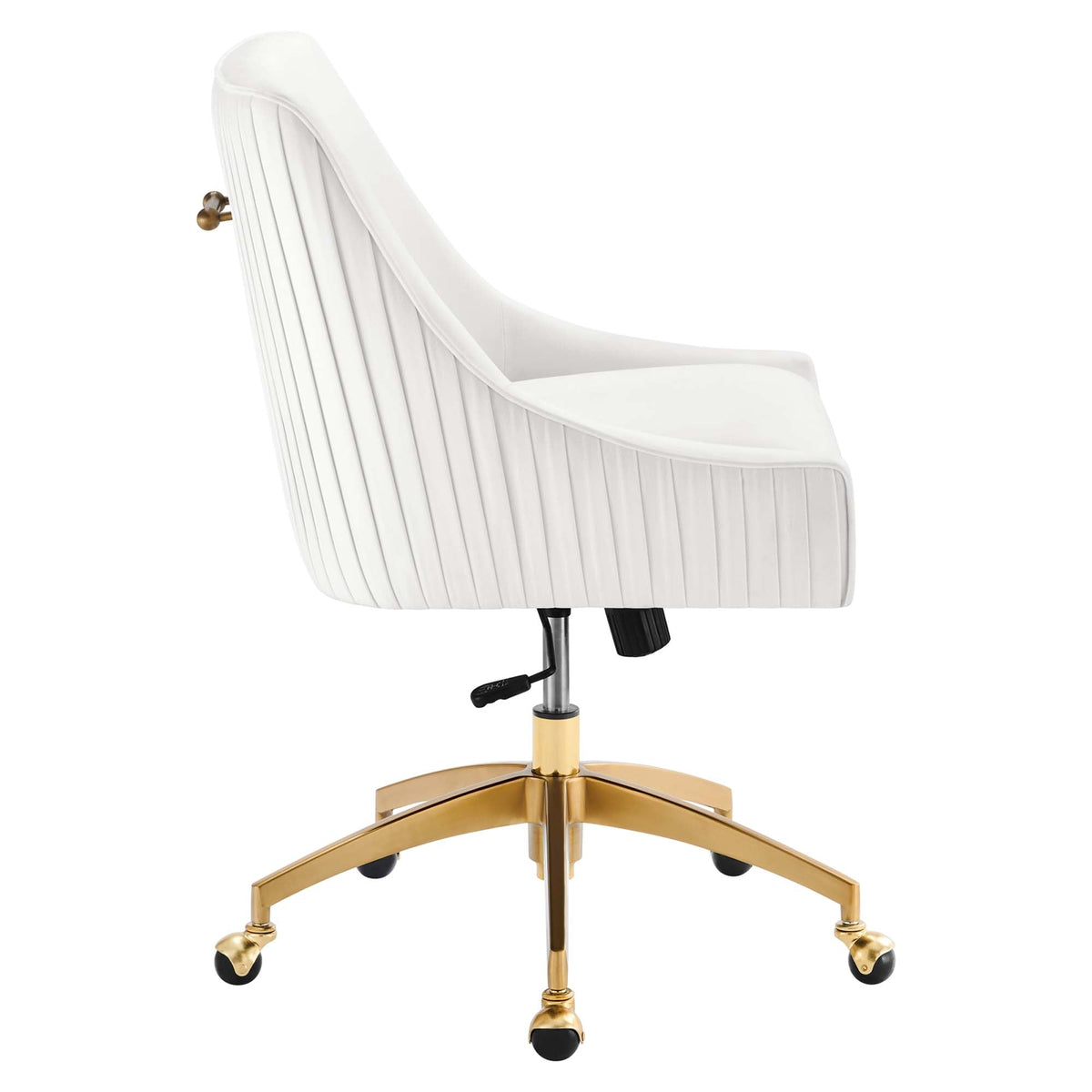 Discern Performance Velvet Office Chair by Modway - Gray / Pink / White
