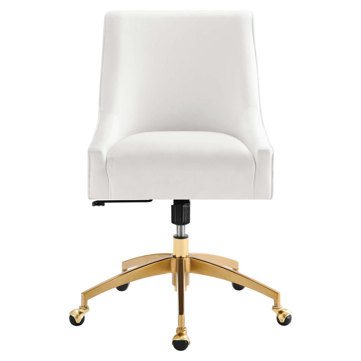 Discern Performance Velvet Office Chair by Modway - Gray / Pink / White