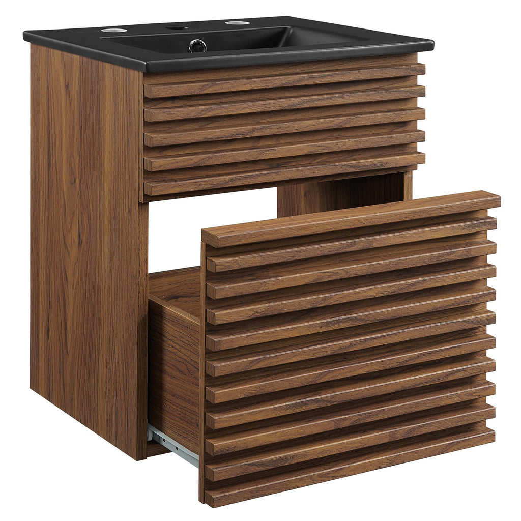 Render Wall-Mount Bathroom Vanity by Modway