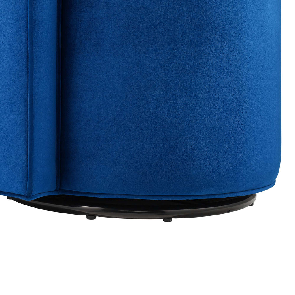 Della Performance Velvet Fabric Swivel Chair by Modway