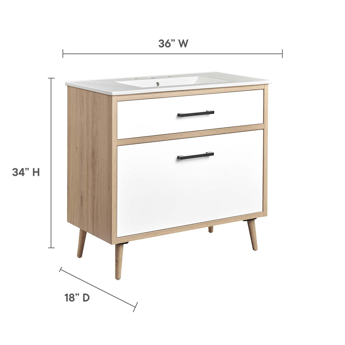 Maverick Bathroom Vanity by Modway