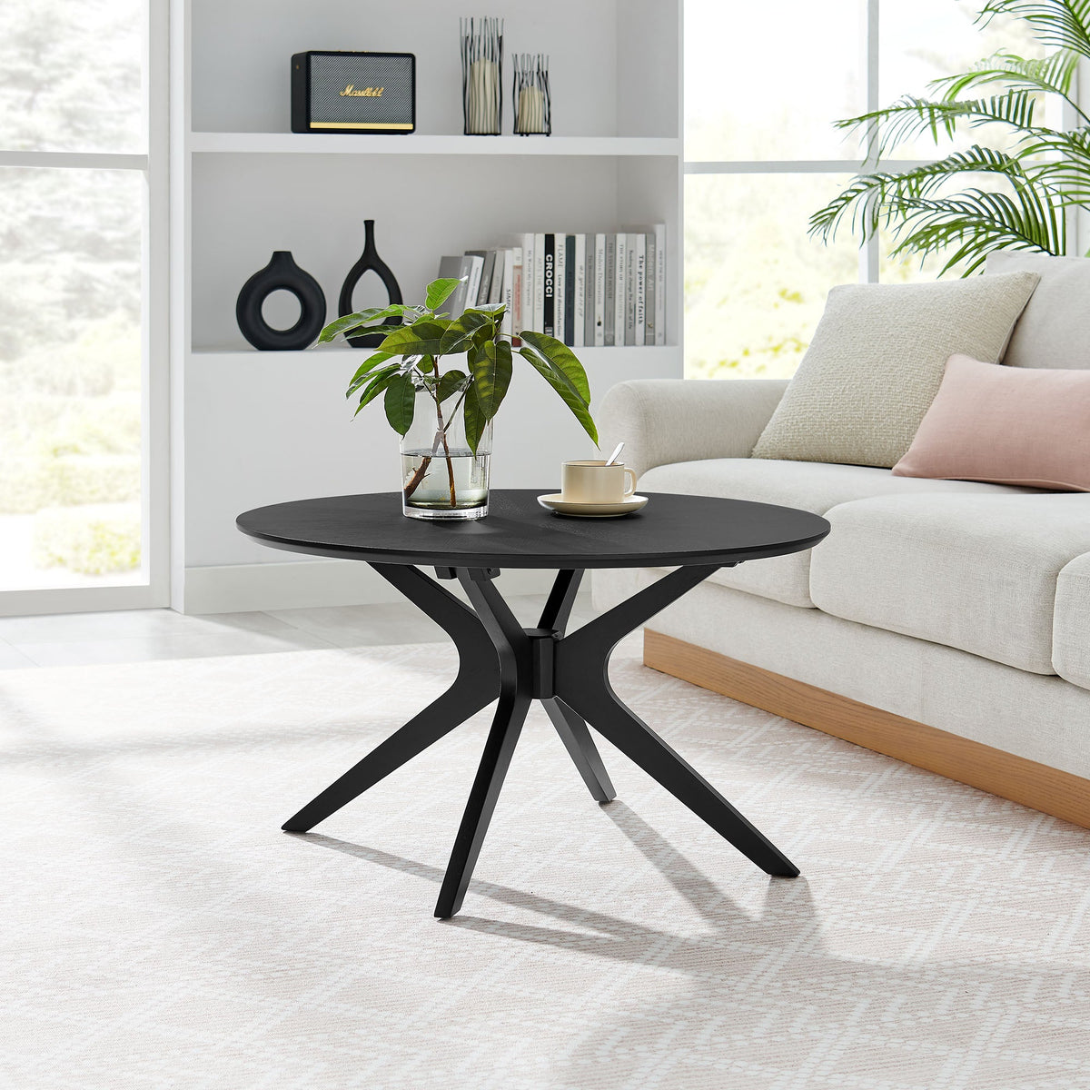 Crossroads Round Wood Coffee Table by Modway