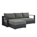 Tahoe 2-Piece Outdoor Patio Powder-Coated Aluminum Sectional Sofa Set