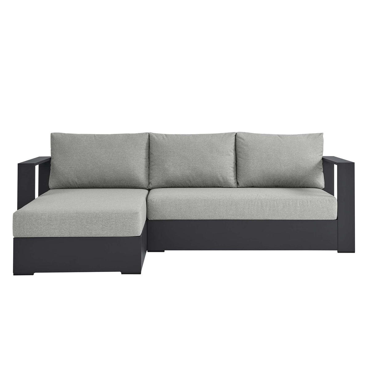 Tahoe 2-Piece Outdoor Patio Powder-Coated Aluminum Sectional Sofa Set