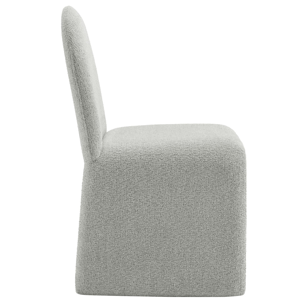 Junia Boucle Upholstered Armless Dining Chair by Modway