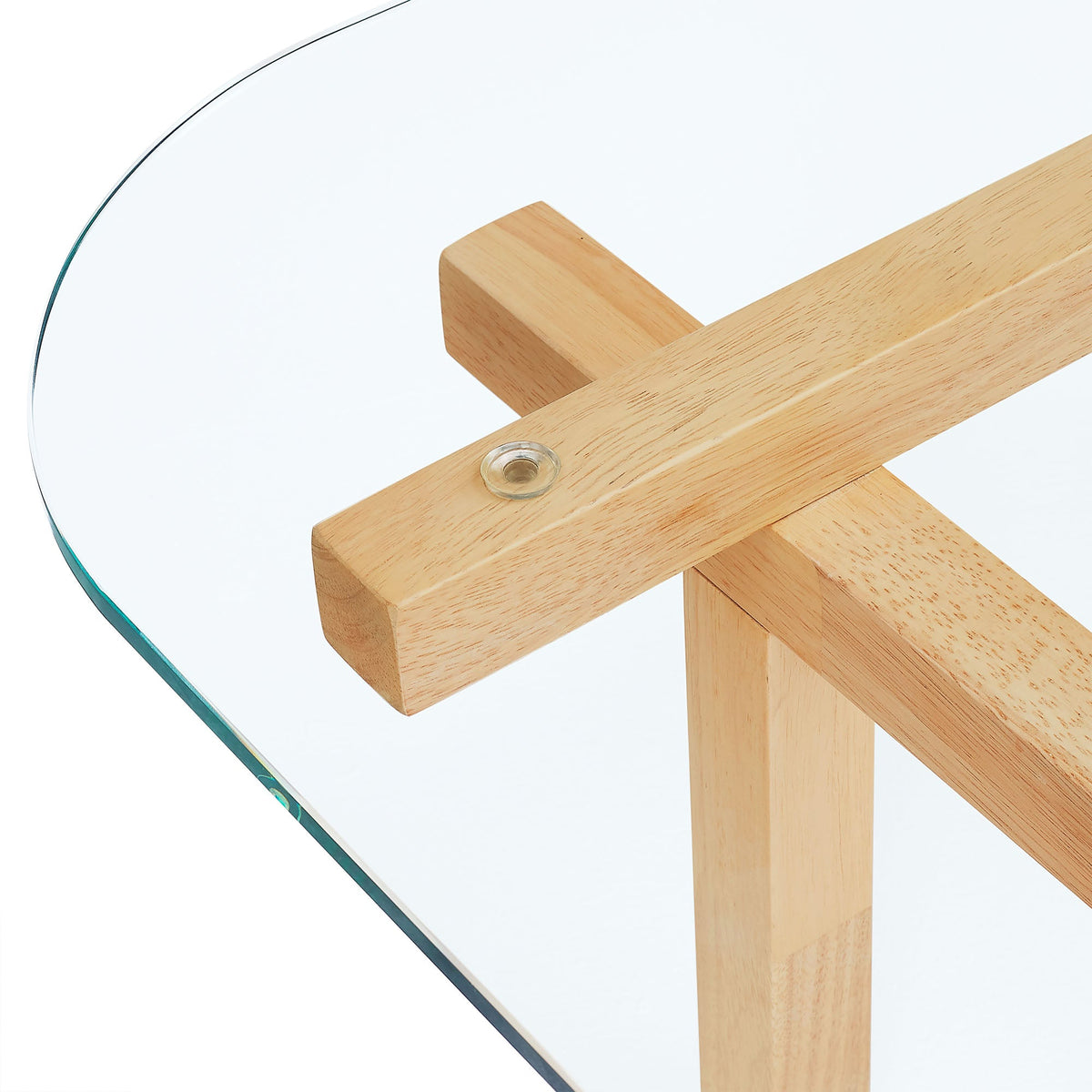 Isby 35 Inch Tempered Glass Coffee Table by Modway