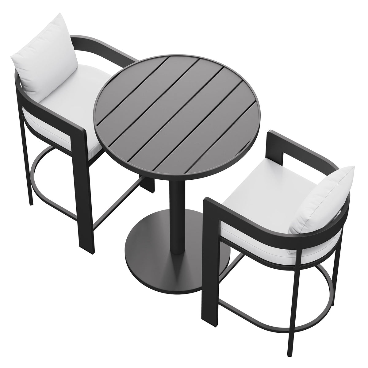Tahoe 3-Piece Outdoor Patio Aluminum Bar Set by Modway