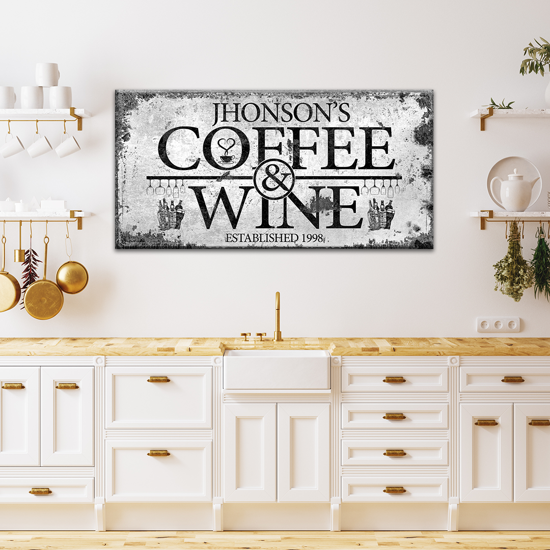 Coffee and Wine Sign