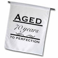 3dRose EvaDane - Funny Quotes - Aged 70 Years to Perfection - Flags (fl_157399)