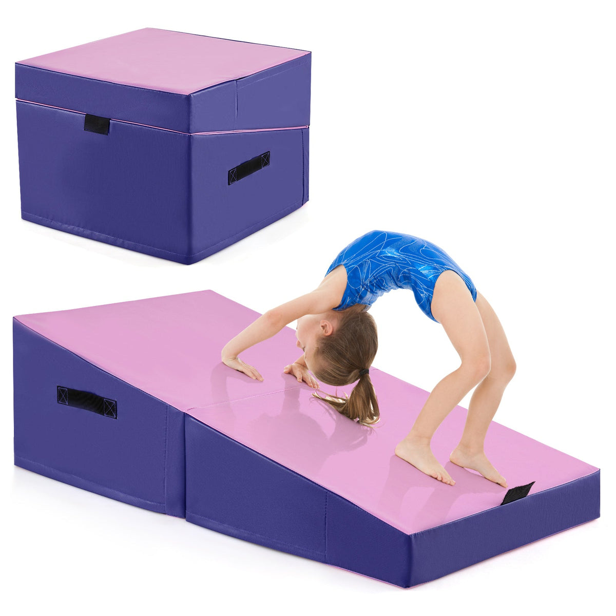 Folding Incline Yoga Gymnastics Tumbling Mat with EPE Foam